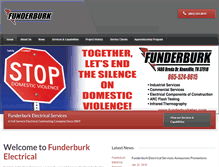 Tablet Screenshot of funderburkelec.com